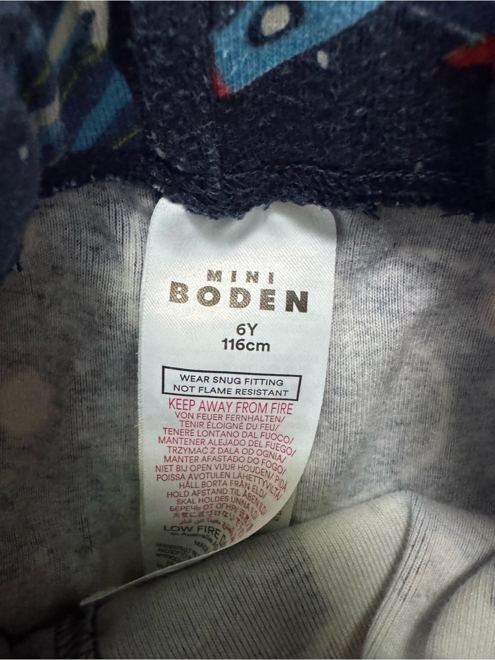 Mini Boden Astronaut PJs - Picture 4 of 4